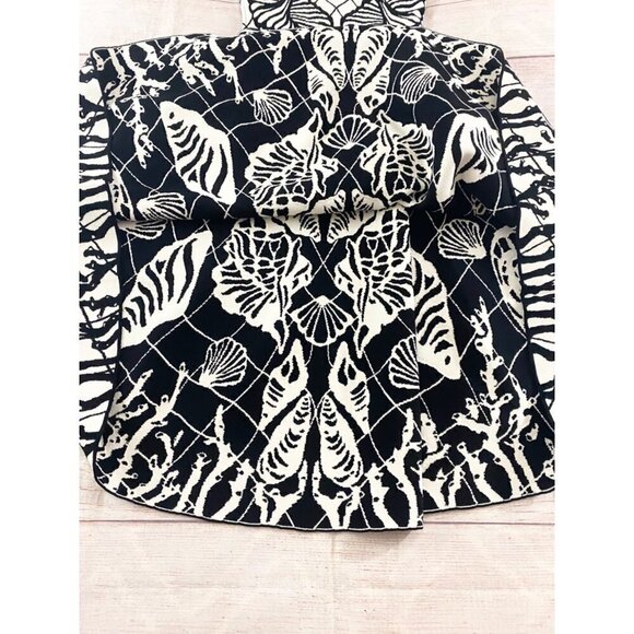 Alexander McQueen Womens Sleeveless Shell Jacqured Midi Dress - XS - Picture 16 of 16